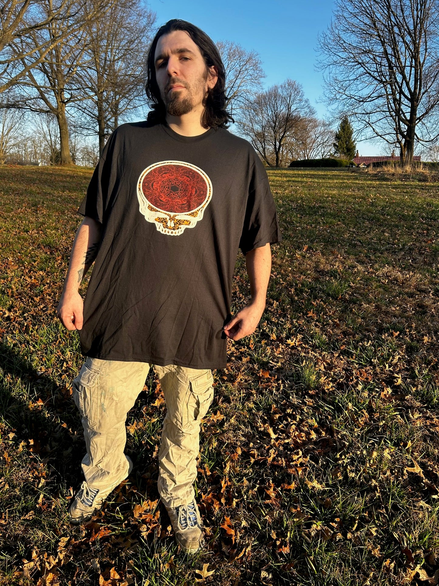 Steal Your Face - Hand Made - Grateful Dead T shirt.